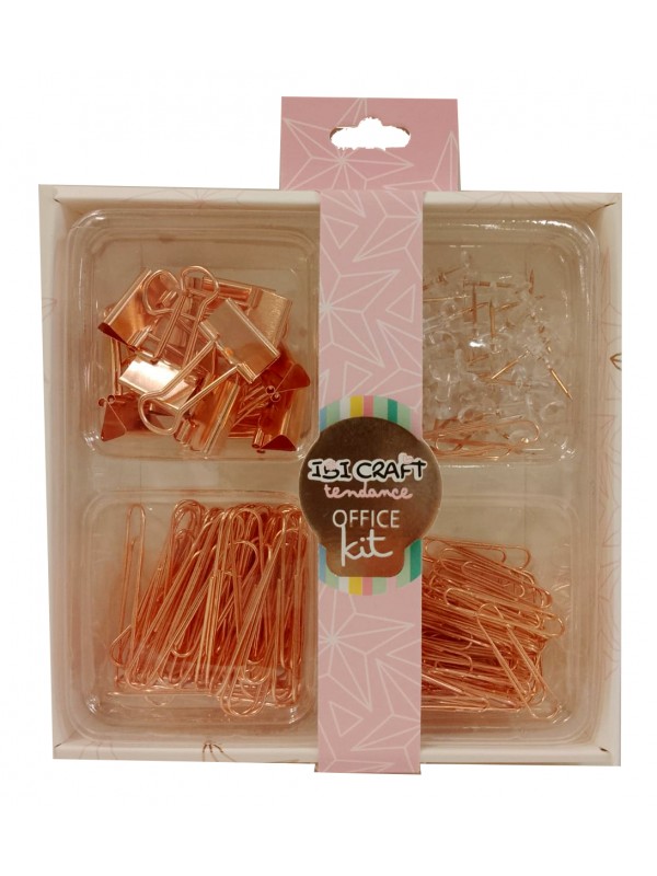 SET OFICINA CAJA GOLD ROSE IBICO