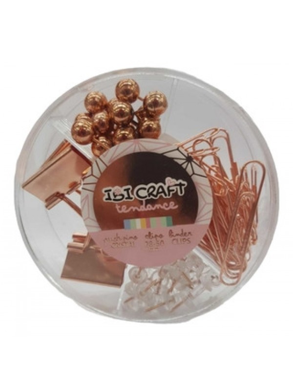 SET OFICINA REDONDO GOLD ROSE IBICO