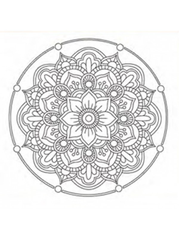 BASTIDOR BOCETO 30x30 MANDALA 8 PUNTOS