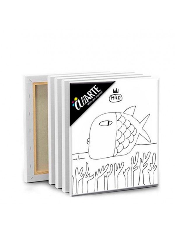 BASTIDOR BOCETADO 30x30 MILO Nº 2