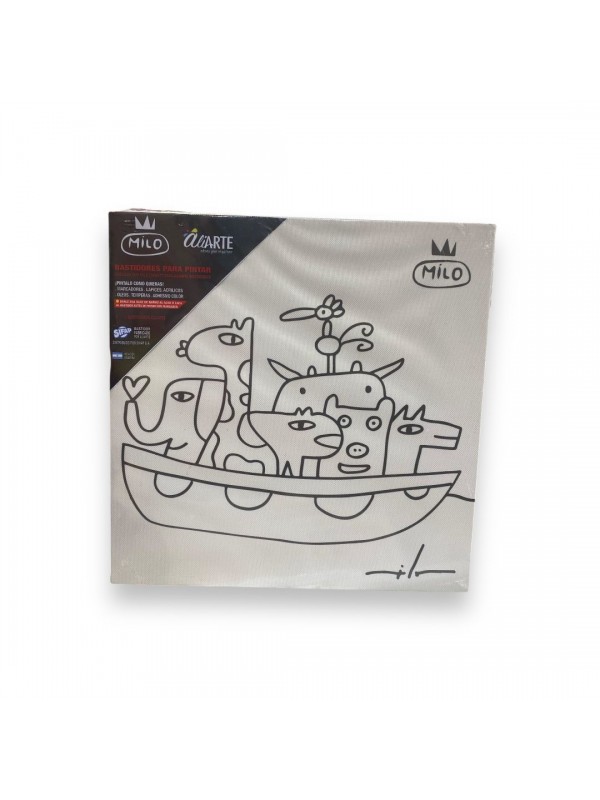 BASTIDOR BOCETADO 30x30 MILO Nº 5