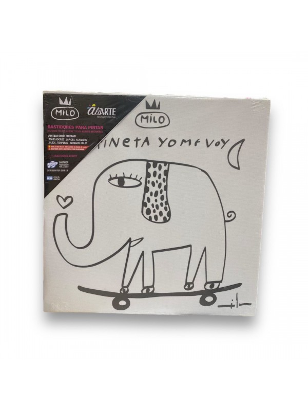 BASTIDOR BOCETADO 30x30 MILO Nº 8