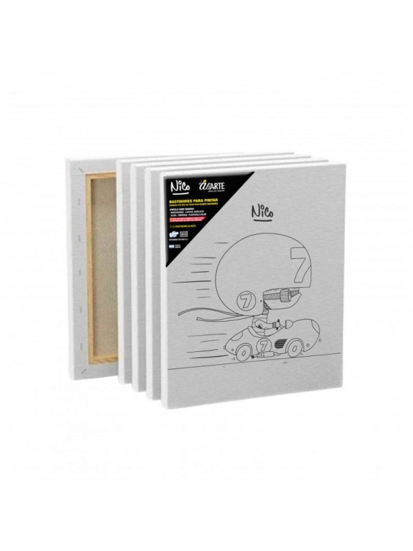 BASTIDOR BOCETADO 30x30 NICO DA ROCHA Nº4