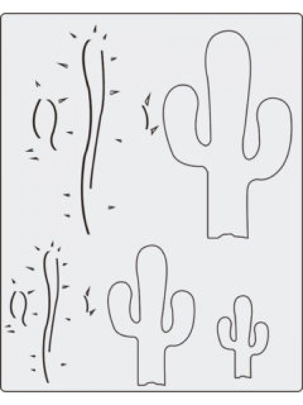 STENCIL 20x25 cm CACTUS