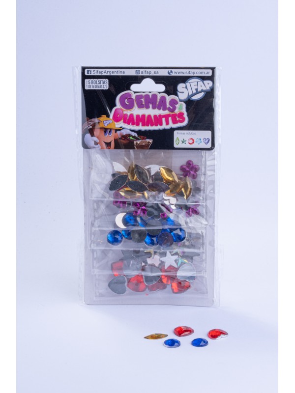 X5 BLISTER GEMAS Y BRILLANTES