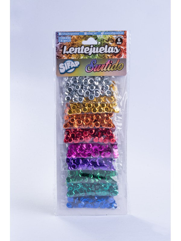 x5 BLISTER LENTEJUELAS SURTIDAS