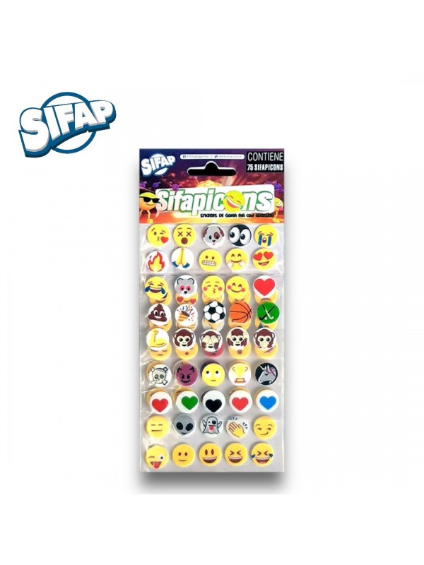 x5 BLISTER STICKERS GOMA EVA ADHESIVA