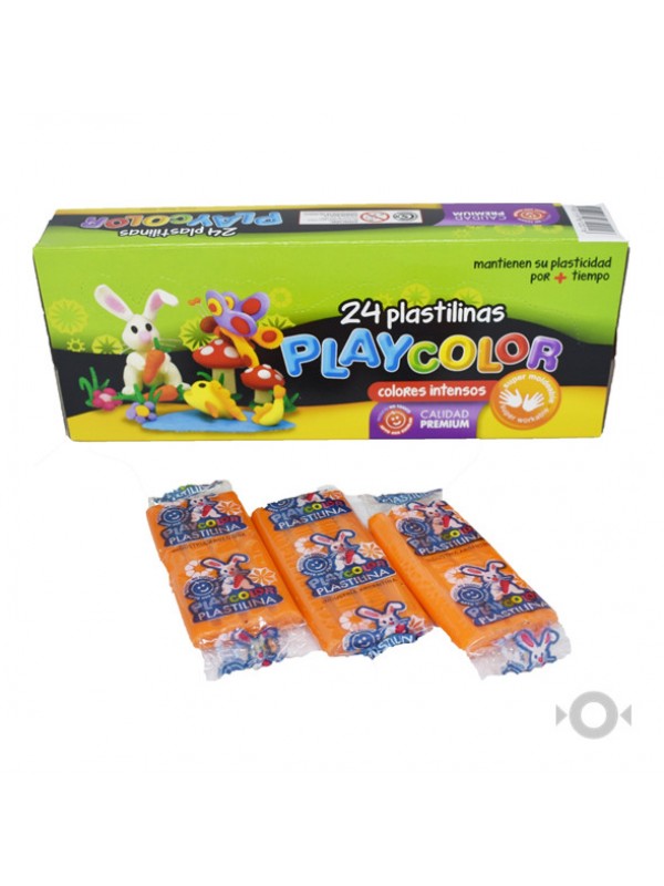 PLASTILINA PLAYCOLOR x24 NARANJA