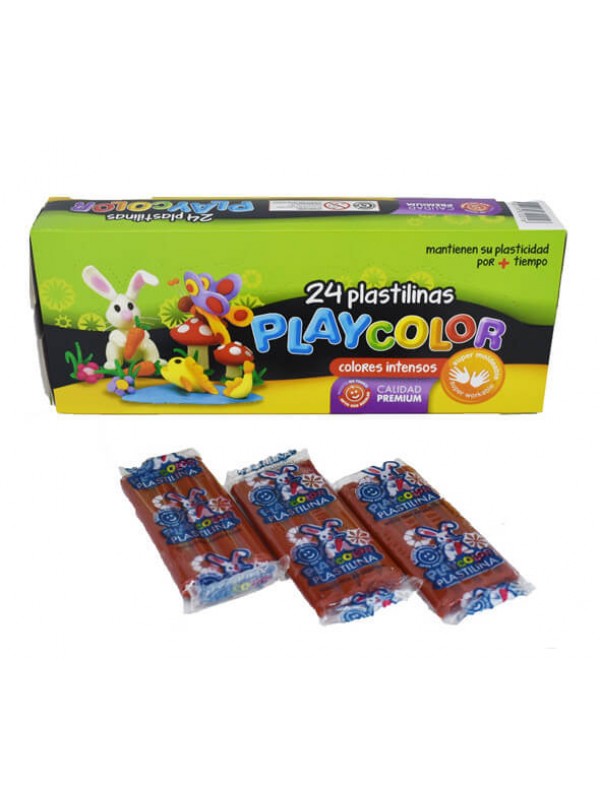 PLASTILINA PLAYCOLOR x24 MARRON