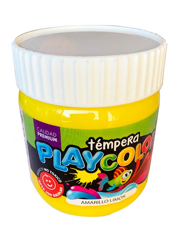 TEMPERA POTE PLAYCOLOR 300 GR AMARILLO LIMON