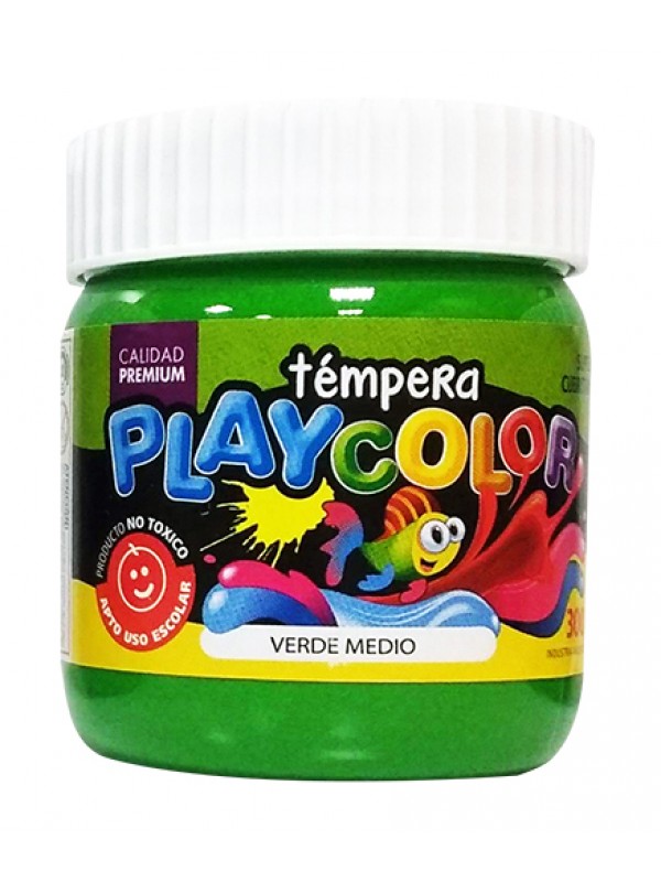 TEMPERA POTE PLAYCOLOR 300 GR VERDE MEDIO