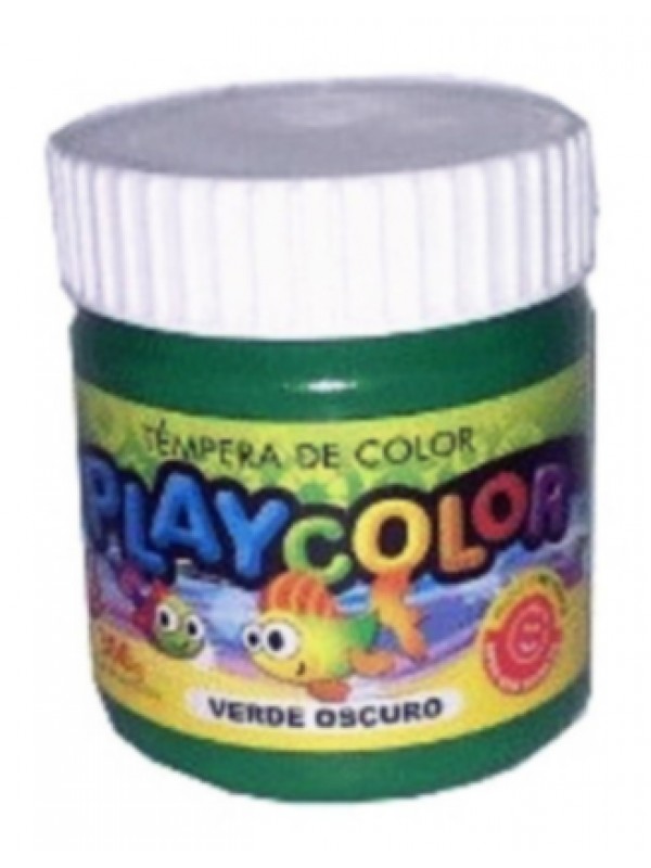 TEMPERA POTE PLAYCOLOR 300 GR VERDE OSCURO