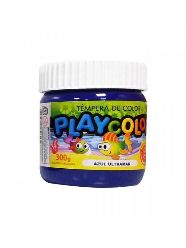 TEMPERA POTE PLAYCOLOR 300 GR AZUL ULTRAMAR