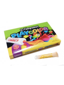 TEMPERA POMO PLAYCOLOR 8 CC x10 AMARILLO LIMON