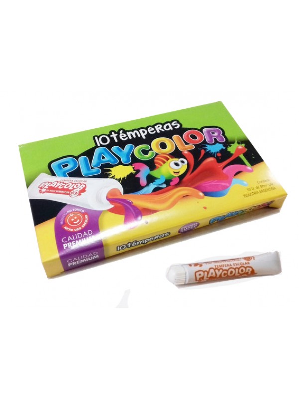 TEMPERA POMO PLAYCOLOR 8 CC x10 MARRON