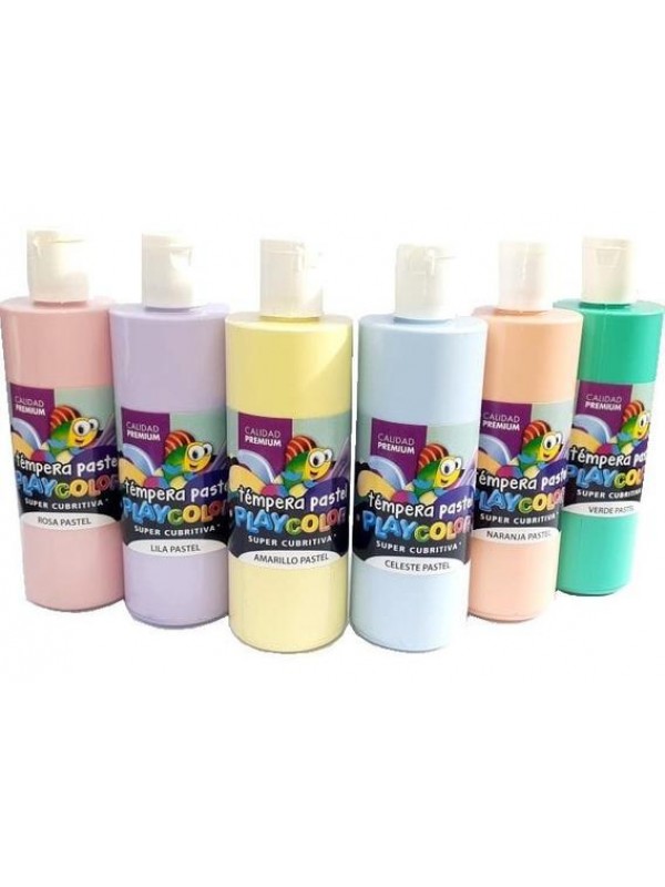 TEMPERA BOTELLA PLAYCOLOR x250 CC ROSA PASTEL