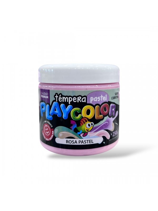 TEMPERA POTE PLAYCOLOR 250 GR ROSA PASTEL