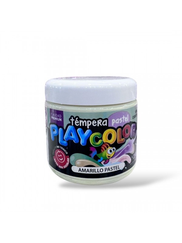 TEMPERA POTE PLAYCOLOR 250 GR AMARILLO PASTEL