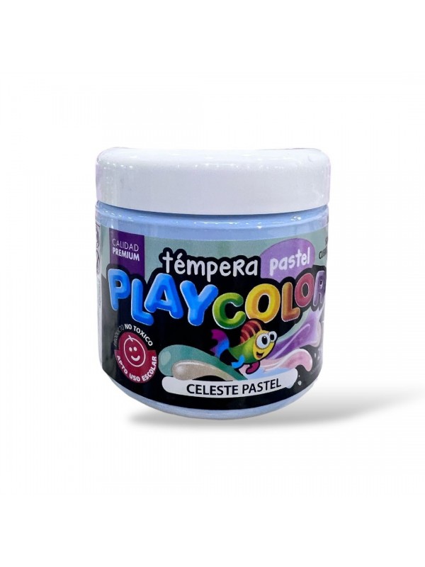 TEMPERA POTE PLAYCOLOR 250 GR CELESTE PASTEL