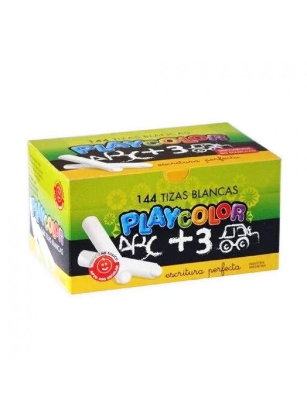 TIZA BLANCA PLAYCOLOR x144