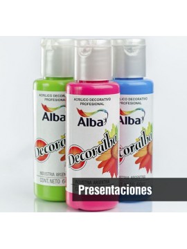 DECORALBA NEGRO 6 x 60 ML