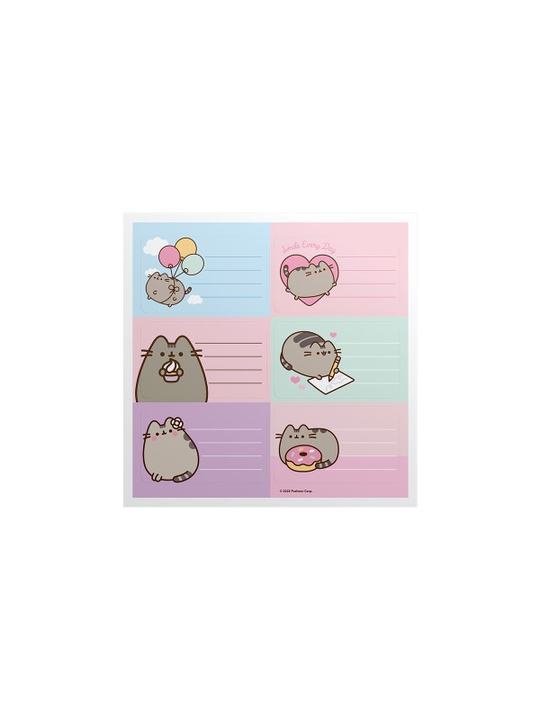 x60 ETIQUETA ESCOLAR PUSHEEN MOOVING (5x12)