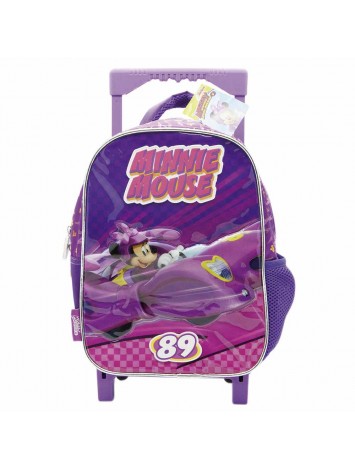MOCHILA 12" CON CARRO MINNIE