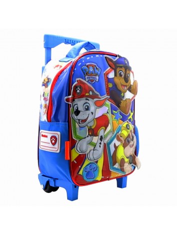 MOCHILA 12" CON CARRO PAW PATROL
