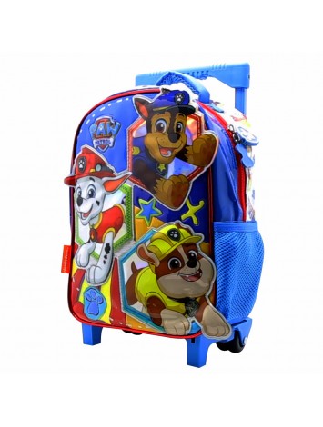MOCHILA 12" CON CARRO PAW PATROL