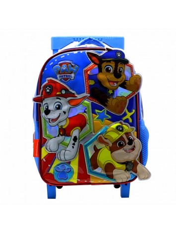 MOCHILA 12" CON CARRO PAW PATROL