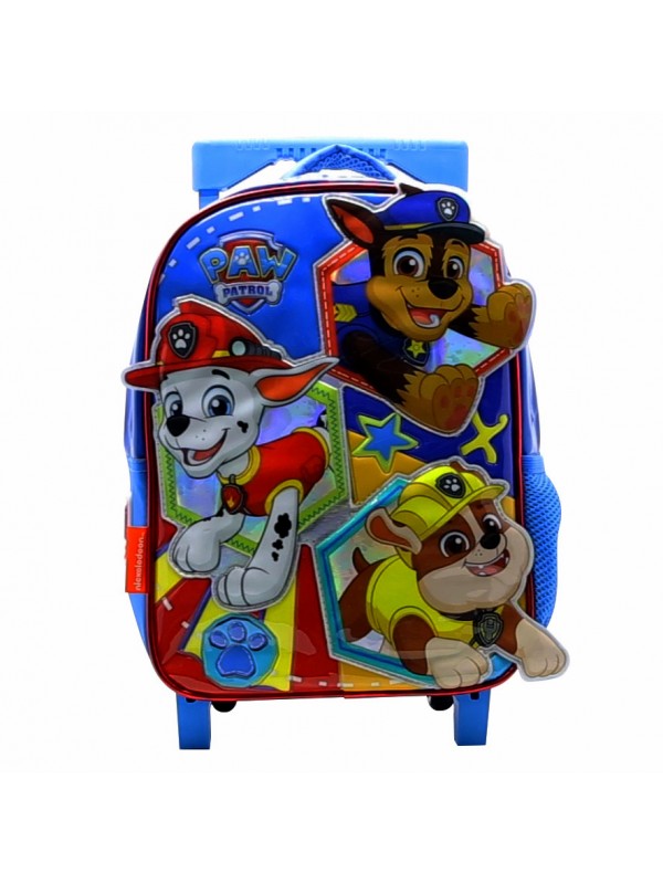 MOCHILA 12" CON CARRO PAW PATROL