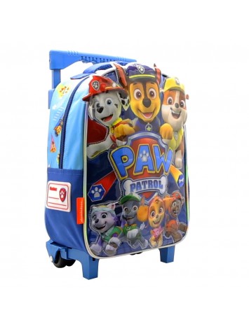 MOCHILA 12" CON CARRO PAW PATROL