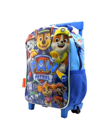 MOCHILA 12" CON CARRO PAW PATROL
