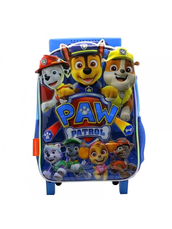 MOCHILA 12" CON CARRO PAW PATROL