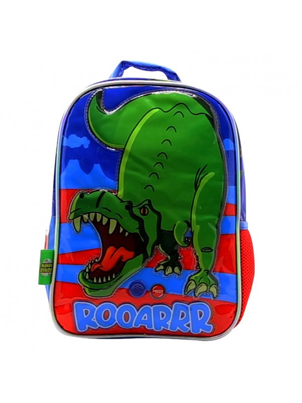 DI085 MOCHILA 12" ESPALDA MUNDO DINO