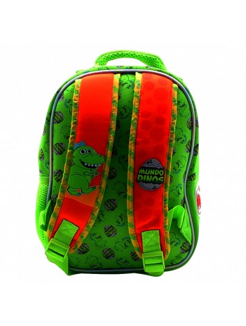 DI088 MOCHILA 12" ESPALDA MUNDO DINO