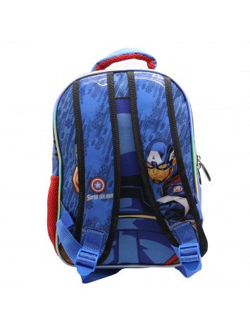 SP007 MOCHILA 12" ESPALDA AVENGERS CON MASCARA CAP AMERICA