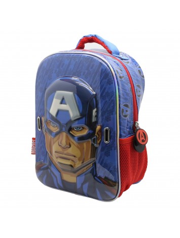 SP007 MOCHILA 12" ESPALDA AVENGERS CON MASCARA CAP AMERICA