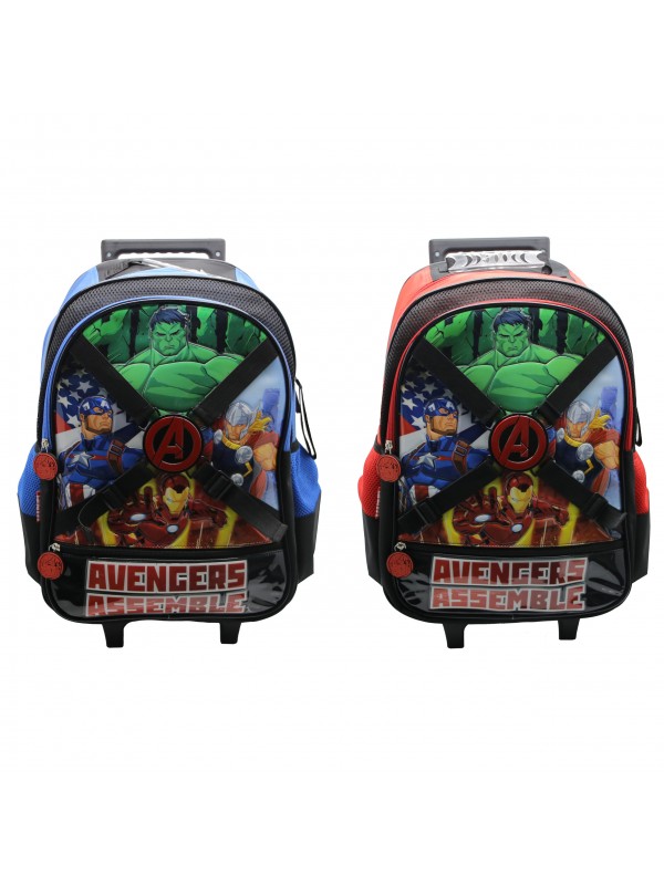 SP142 MOCHILA 18" CON CARRO AVENGERS