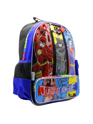 LJ123 MOCHILA 18" ESPALDA LIGA JUSTICIA