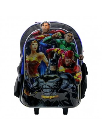 MOCHILA 18" CON CARRO LIGA JUSTICIA
