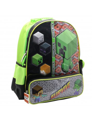 MI096 MOCHILA 16" ESPALDA MINECRAFT