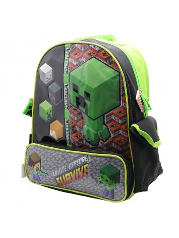 MI096 MOCHILA 16" ESPALDA MINECRAFT