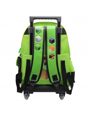 MI191 MOCHILA 16" CON CARRO MINECRAFT