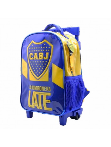 BO476 MOCHILA 12" CON CARRO BOCA JUNIORS