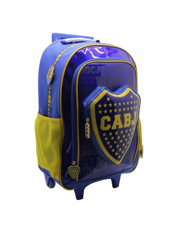 BO484 MOCHILA 18" CON CARRO BOCA JUNIORS