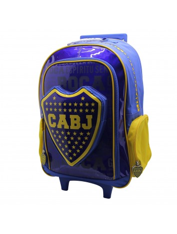 BO484 MOCHILA 18" CON CARRO BOCA JUNIORS