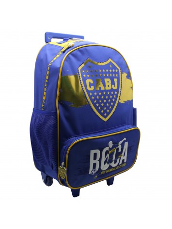 BO486 MOCHILA 18" CON CARRO BOCA JUNIORS