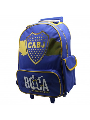 BO486 MOCHILA 18" CON CARRO BOCA JUNIORS