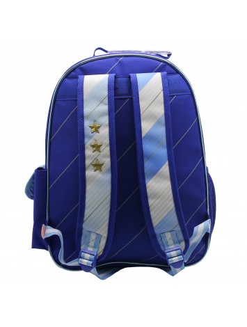 AF011 MOCHILA 16" ESPALDA CON BANDERIN ARGENTINA AFA